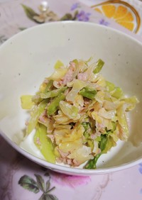 超簡単☆キャベツナマヨ胡麻サラダ♡