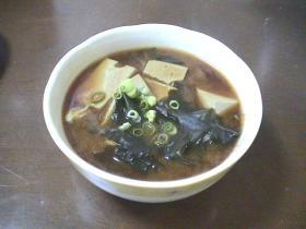 ♪黒ゴマ入り豆腐のおみそ汁♪