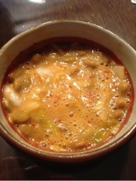 便秘&ダイエットに最高 キムチ納豆+酢‼
