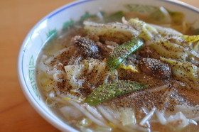 マルちゃん正麺で作る「コショーそば」