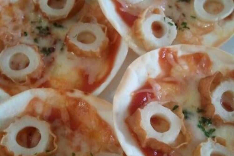 おやつに 餃子の皮でちくわピザ レシピ 作り方 By まり わ クックパッド 簡単おいしいみんなのレシピが375万品