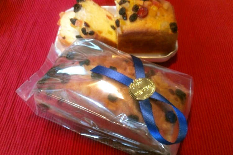 プレゼントに フルーツパウンドケーキ レシピ 作り方 By モナカさん クックパッド 簡単おいしいみんなのレシピが354万品