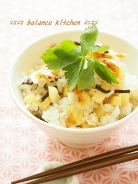 春✿竹の子とカリカリ桜えびのまぜご飯