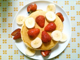 イチゴの香りホットケーキ