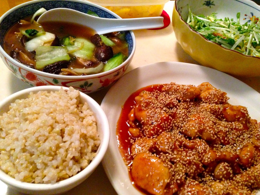 ハニーセサミチキンのレシピ