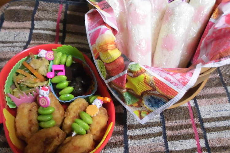 簡単 可愛い お花見に桜ラップサンド レシピ 作り方 By なかち3366 クックパッド 簡単おいしいみんなのレシピが359万品