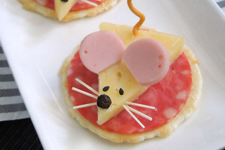 ネズミのチーズクラッカー 簡単オードブル レシピ 作り方 By Candysmile クックパッド