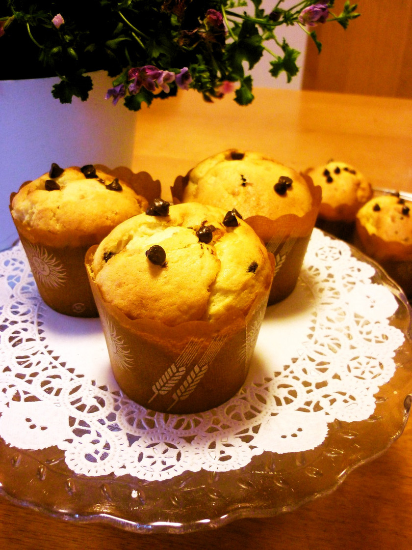 チョコレート愛好家のチョコレートチップマフィンのレシピ