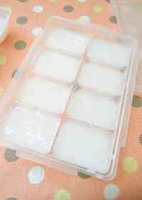 ◆離乳食初期　10倍がゆ　冷凍･保存法