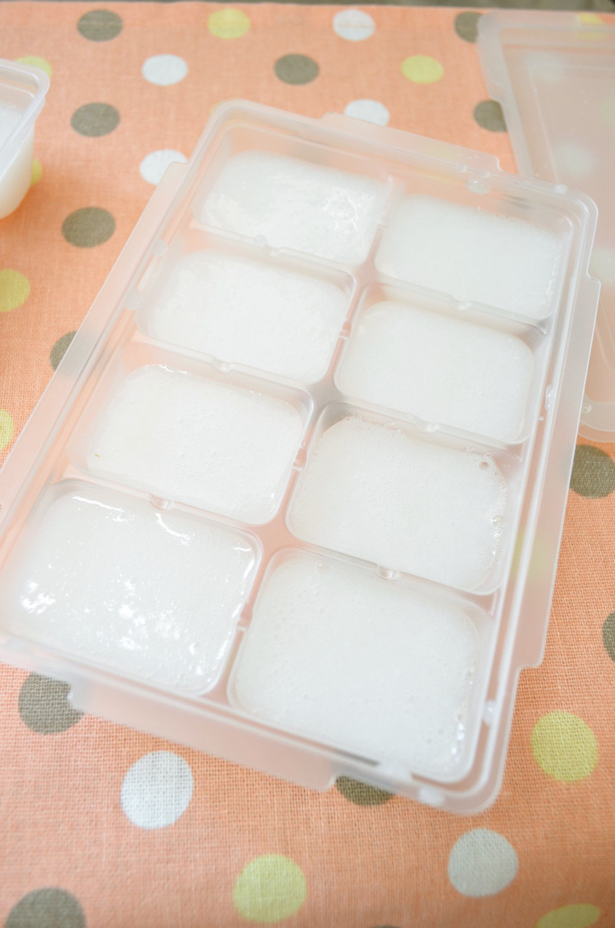 ◆離乳食初期　10倍がゆ　冷凍･保存法の画像