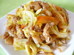 生姜風味が美味♪キャベツと豚肉の焼肉炒め