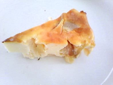 ヨーグルトでヘルシーアップルチーズケーキの写真