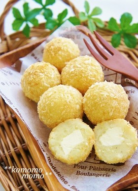 可愛い♡揚げないチーズポテトコロッケ