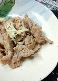 豚肉の生姜焼き風甘麹炒め