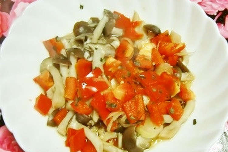 しめじ パプリカ 茗荷のペパーミント風味 レシピ 作り方 By 小世界 クックパッド 簡単おいしいみんなのレシピが366万品