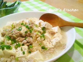 あっさり♫塩麻婆豆腐
