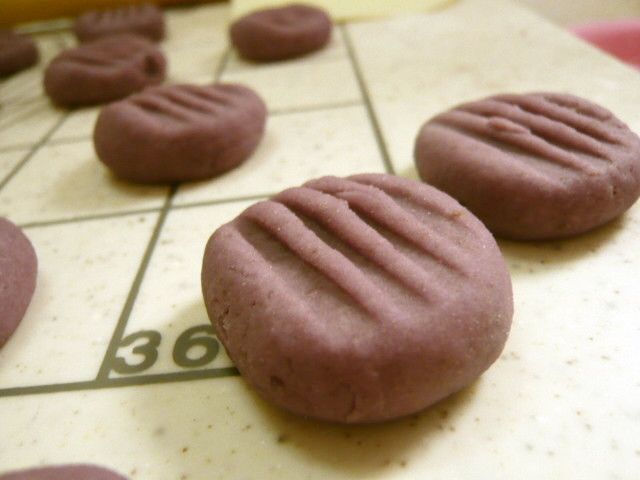 紫芋のニョッキの画像