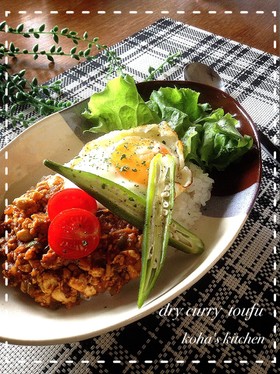 豆腐で簡単♪ドライカレー