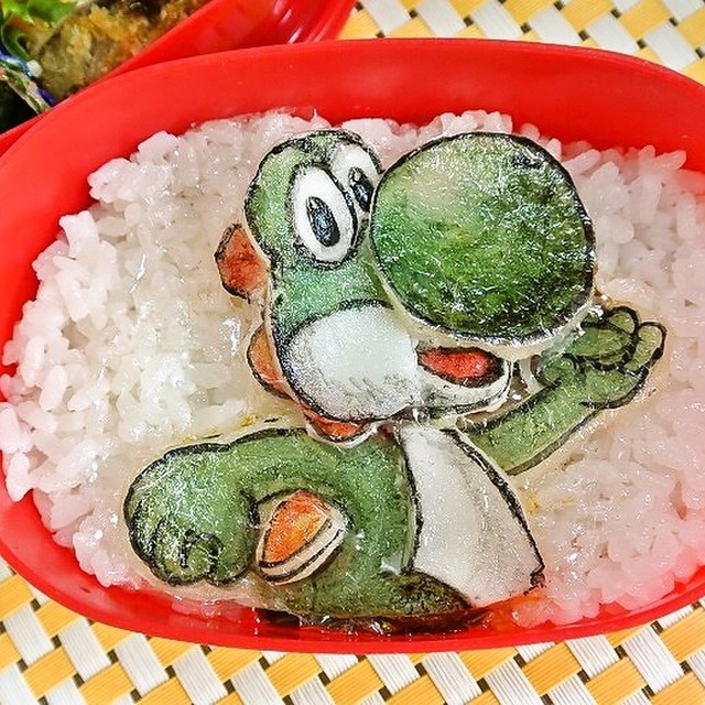 型紙のいらない簡単３ｄヨッシーキャラ弁 レシピ 作り方 By ケロヨンｃｐ クックパッド 簡単おいしいみんなのレシピが354万品