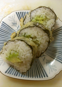 アボカド手巻き寿司の天ぷら