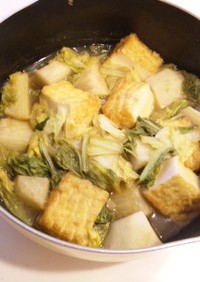 里芋と白菜と絹揚げの煮物