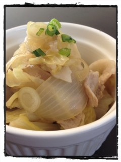 春キャベツ・新玉ねぎと茗荷の大人の煮物