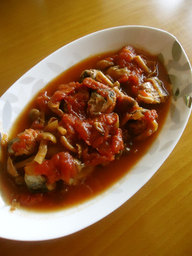 圧力鍋で~赤い鰯!トマト煮込み~