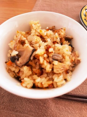 干しえのき☆乾燥えのきとたけのこご飯