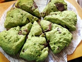 スタバ風抹茶チョコスコーン◎