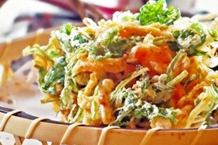 胃もたれ無し 失敗無し サクサクかき揚げ レシピ 作り方 By ついてるさとちゃん クックパッド 簡単おいしいみんなのレシピが360万品