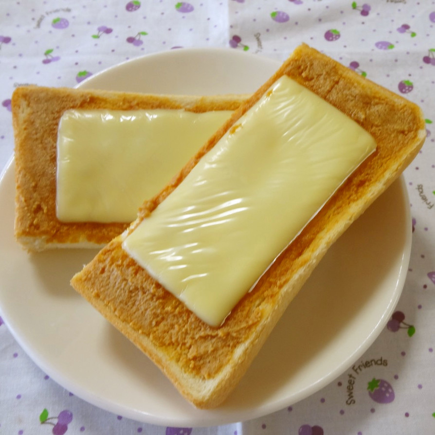 朝食に♪きなこチーズトーストの画像