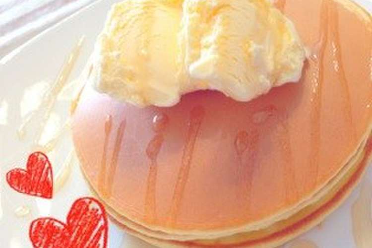 バニラアイス添え パンケーキ レシピ 作り方 By Kyo1019 クックパッド 簡単おいしいみんなのレシピが360万品