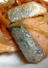 鮭と野菜のさっぱり炒め