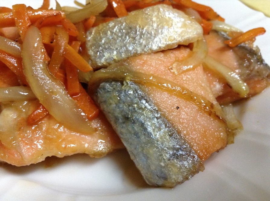 鮭と野菜のさっぱり炒めの画像