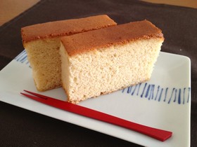 パウンド型で♪しっとりカステラ