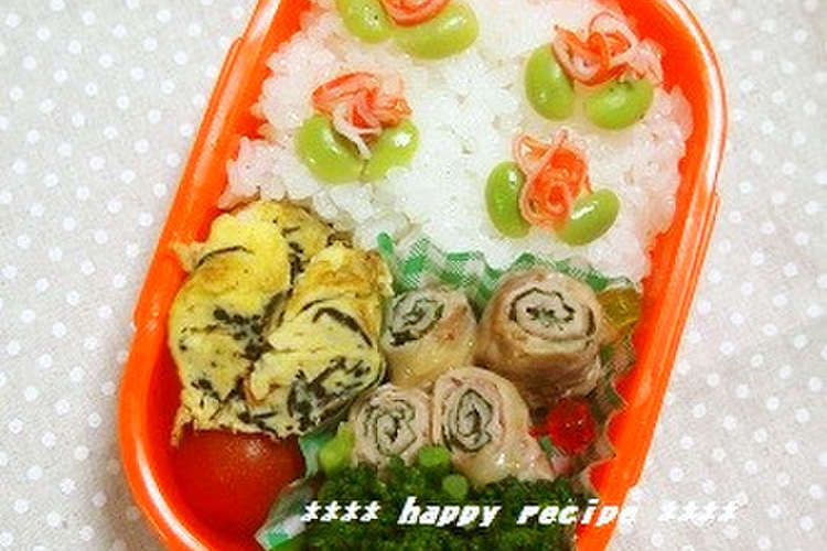簡単キャラ弁 カニカマと枝豆のお花 レシピ 作り方 By 河埜玲子 クックパッド