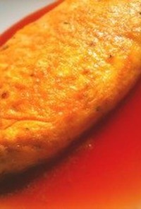 【簡単】チーズのオムレツとトマトポン酢