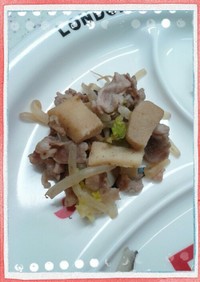 ハマった！ヘルシー高野豆腐と豚肉の炒め物