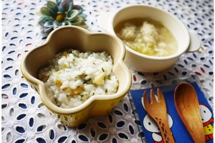 離乳食後期 しらすとわかめの炊込みおかゆ レシピ 作り方 By Emoのダイドコロ クックパッド 簡単おいしいみんなのレシピが366万品