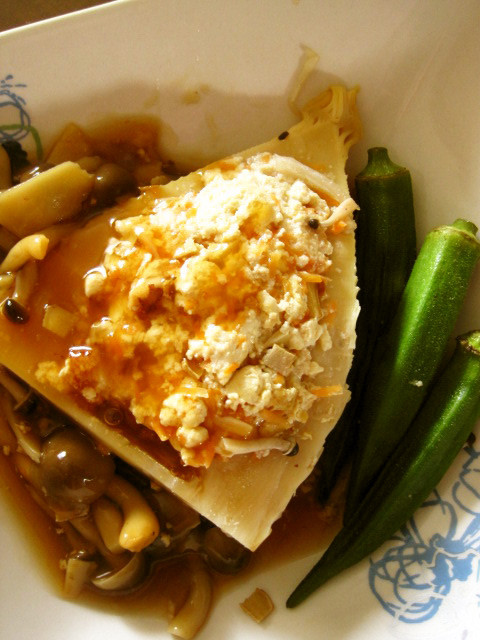 旬のタケノコ✿豆腐のあんかけ和風ステーキの画像