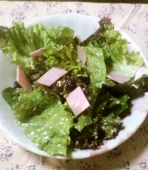 レタスの粉チーズ和えサラダ