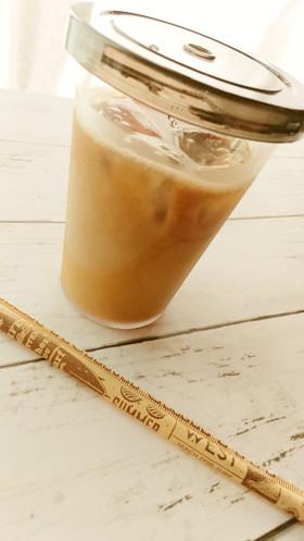 レギュラーコーヒーでアイスカフェラテ♪