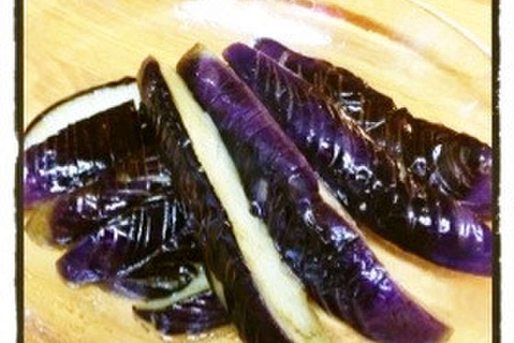 簡単 茄子の綺麗色 揚げません レシピ 作り方 By てんてん クックパッド 簡単おいしいみんなのレシピが360万品