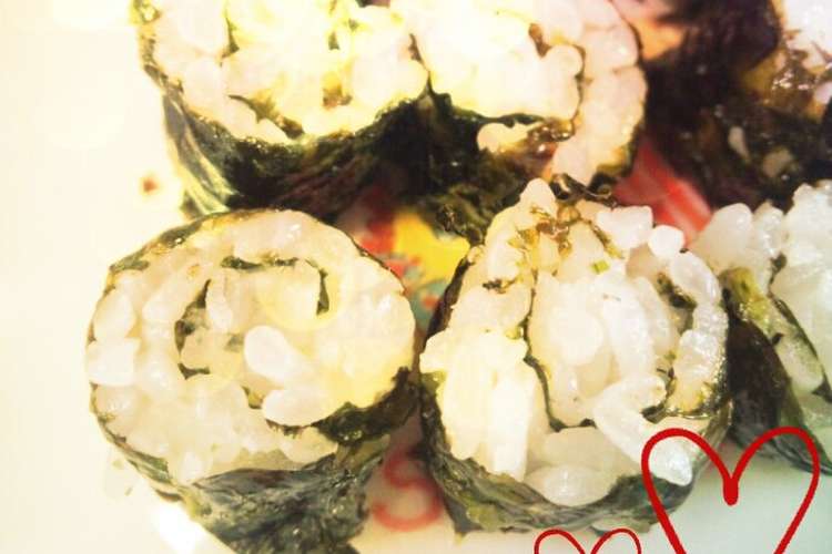 韓国海苔でのり巻きおやつ レシピ 作り方 By めーぷるあいす クックパッド 簡単おいしいみんなのレシピが357万品