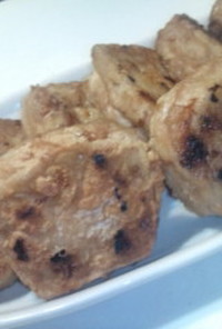 レンコンの挟み焼き(豆腐×豚挽き肉)
