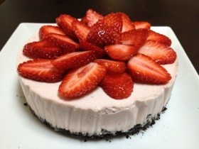 ひなまつり★苺のレアチーズケーキ