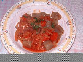 こんにゃくのトマト煮