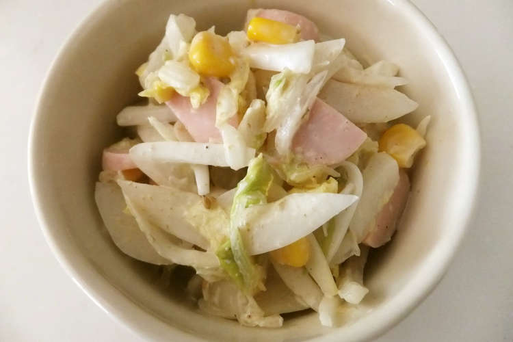 たっぷり白菜と新玉ねぎの胡麻マヨサラダ レシピ 作り方 By ちょっぱる クックパッド 簡単おいしいみんなのレシピが366万品