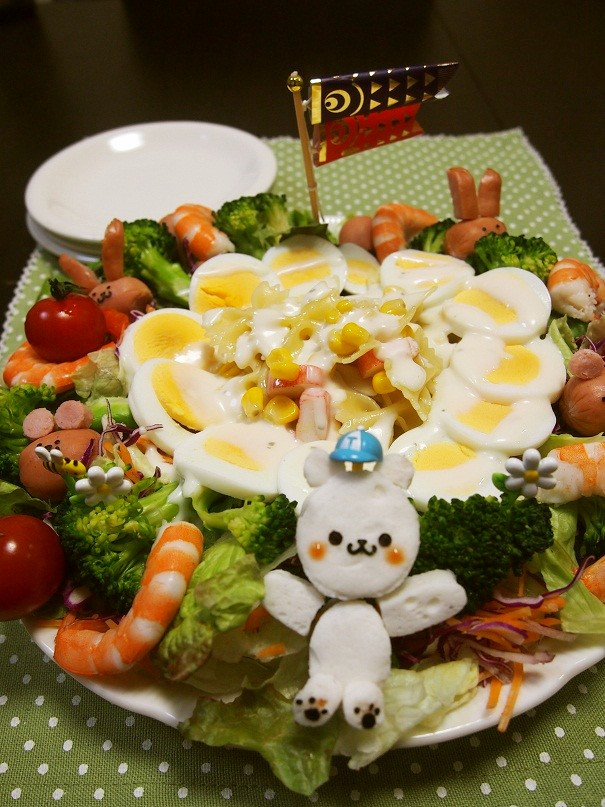 子供の日のランチ☆パスタサラダの画像