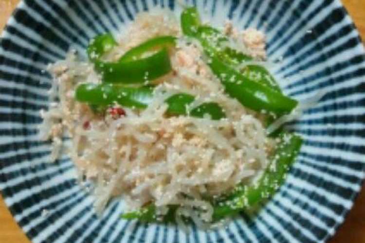 糸こんにゃくとピーマンの明太子和え レシピ 作り方 By にじいろリンゴ クックパッド 簡単おいしいみんなのレシピが355万品